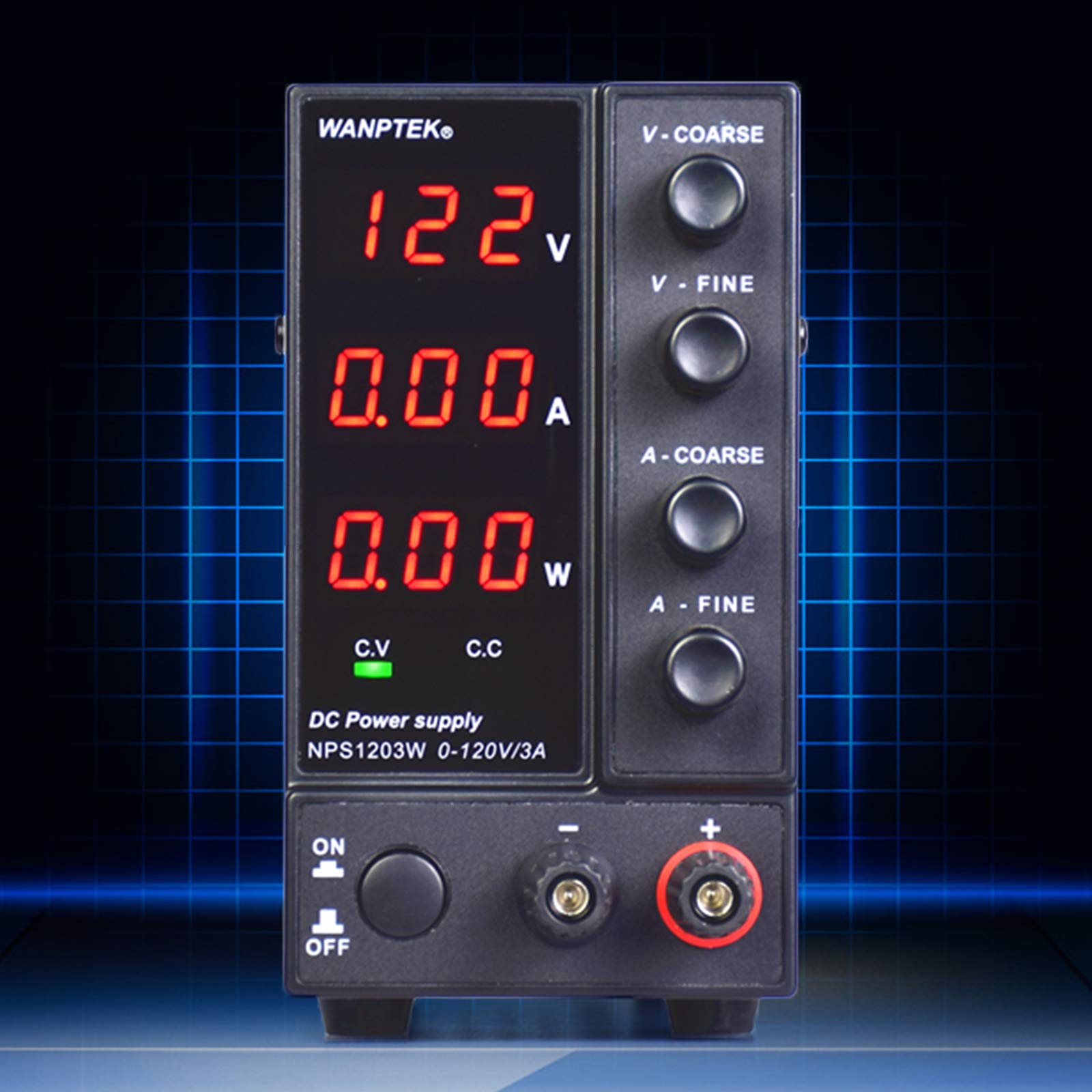 Alimentatore da laboratorio 0-120 V DC 3 cifre, alimentazione continua 0-3 A