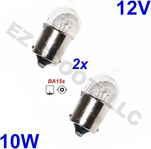 Miniatura 2 de BOMBILLAS DE LUZ DE LA SEÑAL DE GIRO DE TORNO OEM CLARO OEMPO 12V10W GY6 CHINO SCOOTER MOPED ATV TAOTAO JONWAY JMSTAR BAJA ZNEN SSR BENZHOU ROKETA