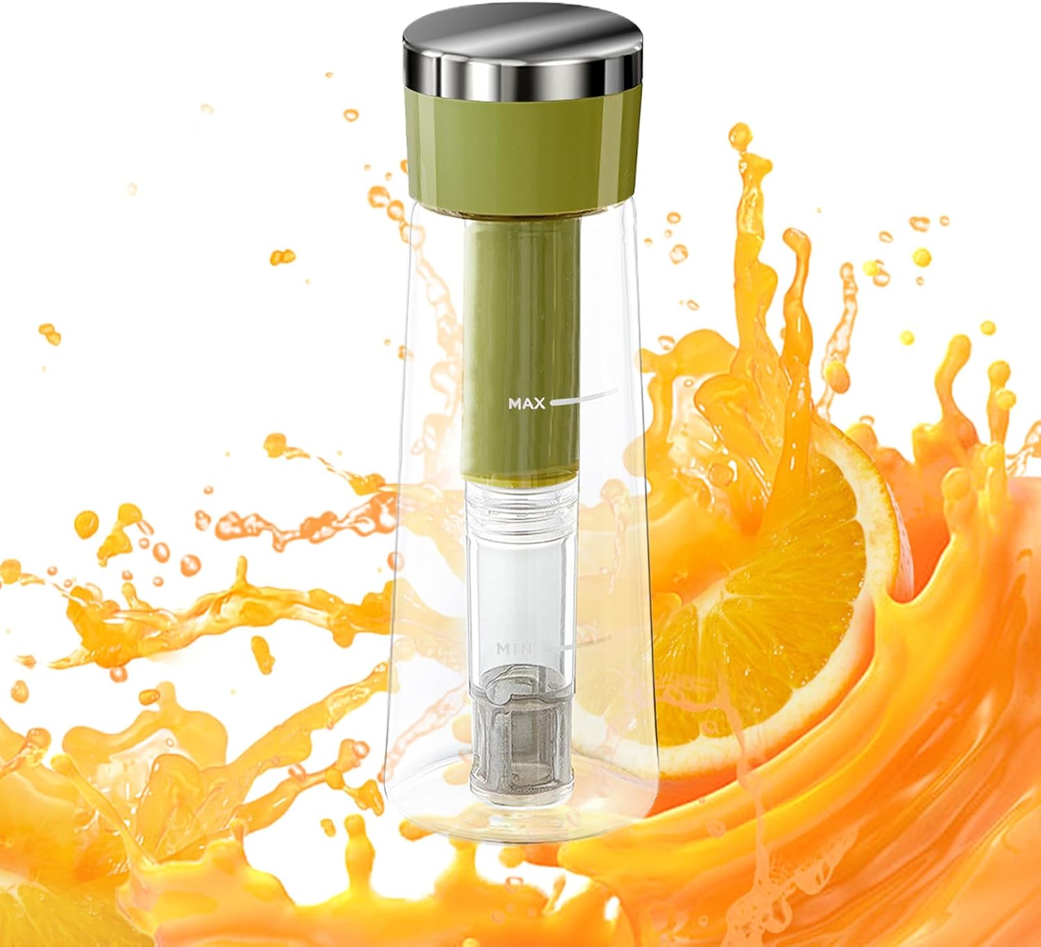 Cold Brew Coffee Pitcher, Brews Container 750ml, 3.35x3.35x9.76 Inches Portable Water Pot Spout, Durable Handle, Iced Coffee Maker for Family, Camping, Picnic, Kitchen and Home