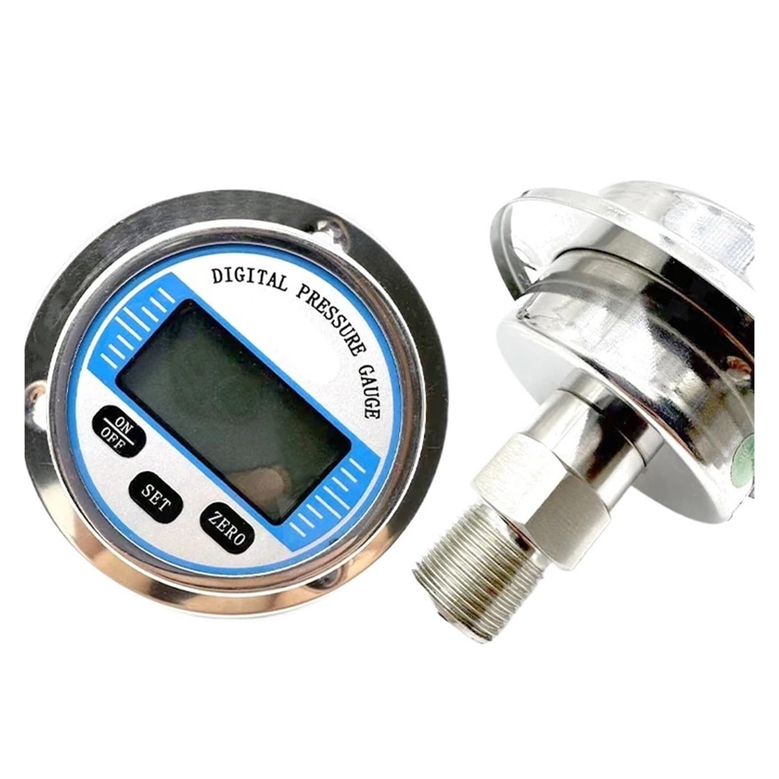 0,2% FS Axial Vakuum Unterdruckmessgerät Wasser Kraftstoff Digital Manometer 0-100Mpa Digital Manometer Piezometer(0-25Mpa,60mm dial Diameter)