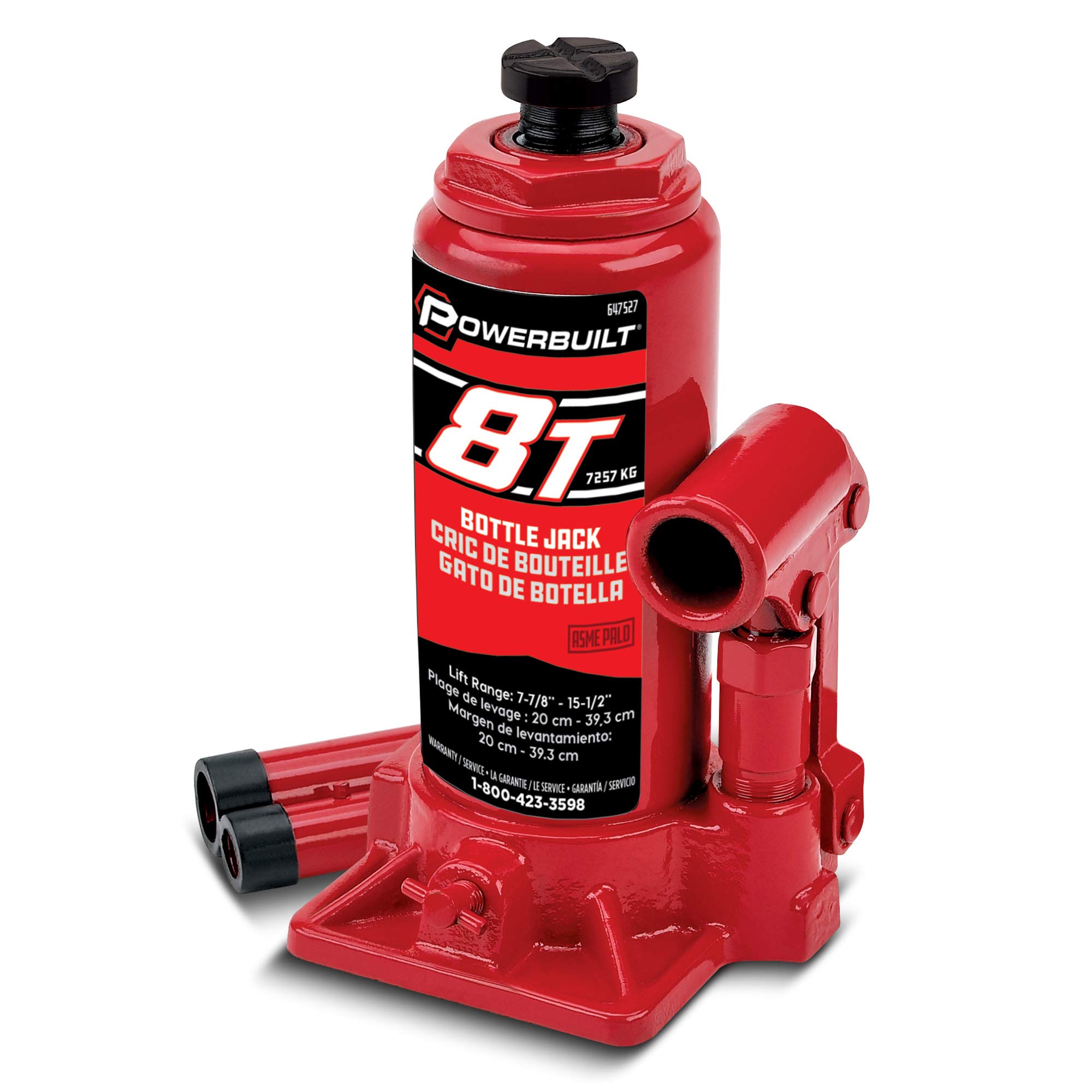 Alltrade 647527 - Martinetto da 8 tonnellate, Colore: Rosso