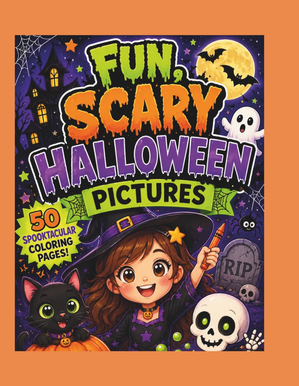 Fun, Scary Halloween Pictures (Koloring with Kenzie)