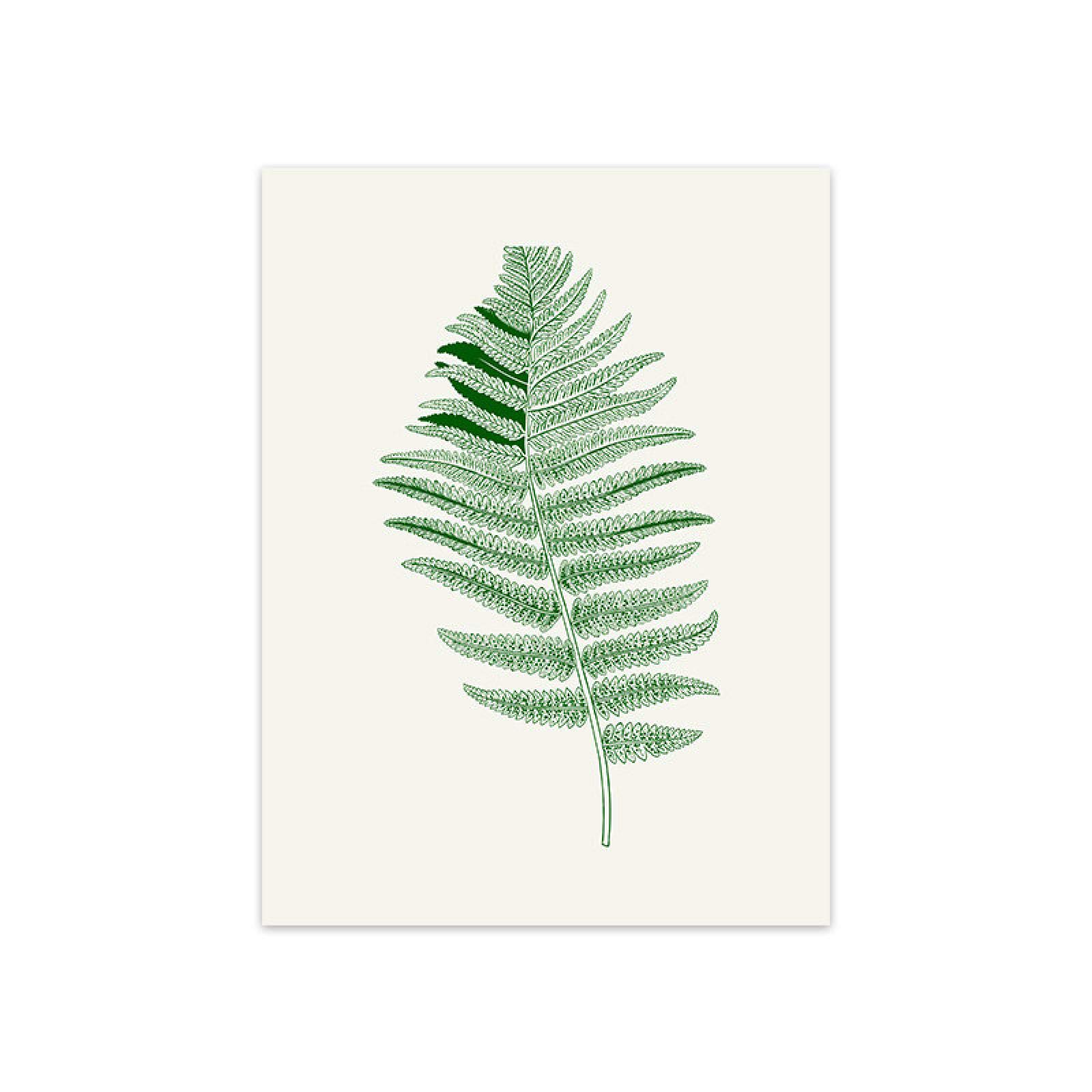 Pintura arte sobre lienzo acuarela planta cartel impresión escandinavo hoja verde imagen enmarcada decoración del hogar 40x50cmx2 piezas marco interior