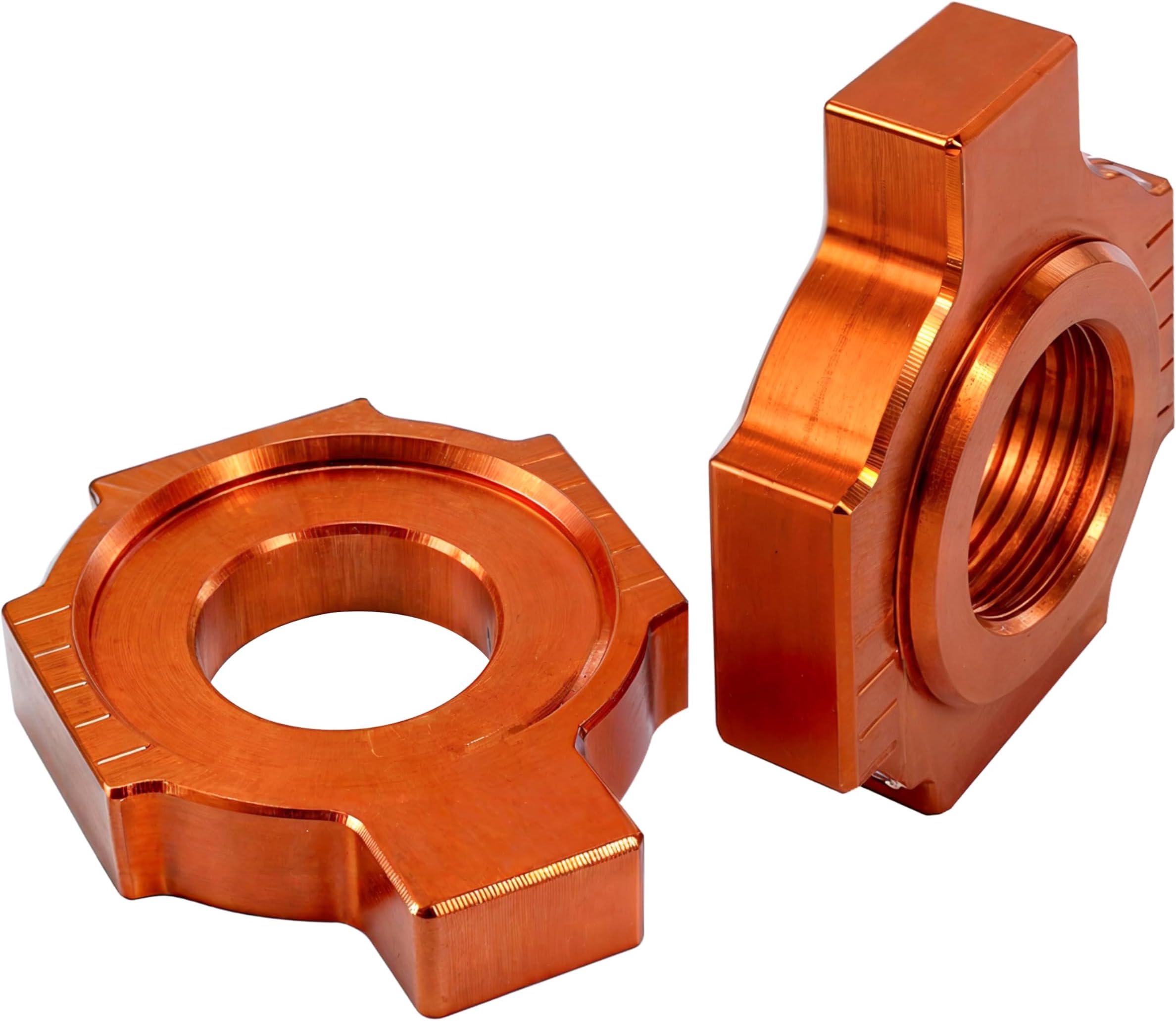 BuleVina 2Pcs Axle Block Chain Adjuster Replacement Part For KTM EXC SX MXC 125 200 250 300 380 400 450 520 525
