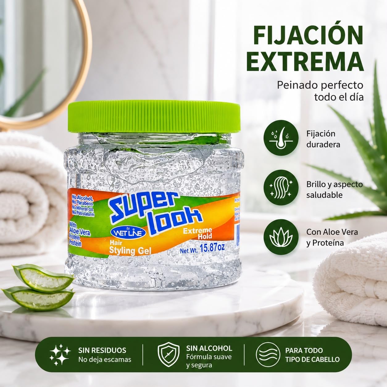 Amazon.com : Wet Line Super Look Extreme Hold Styling Gel, 15.87