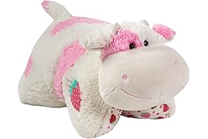 Pillow Pets Sweet Scented Strawberry Cow Cuddle Pillow Buddy