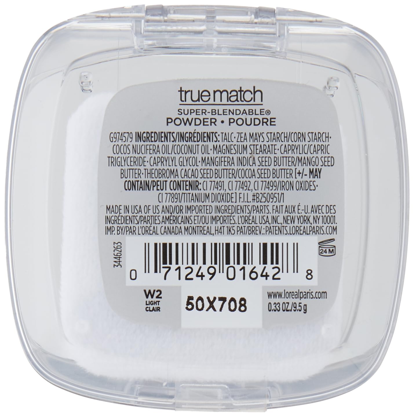 L'Oreal Paris True Match Powder, Light Ivory, 0.33 Oz, Pack of 2