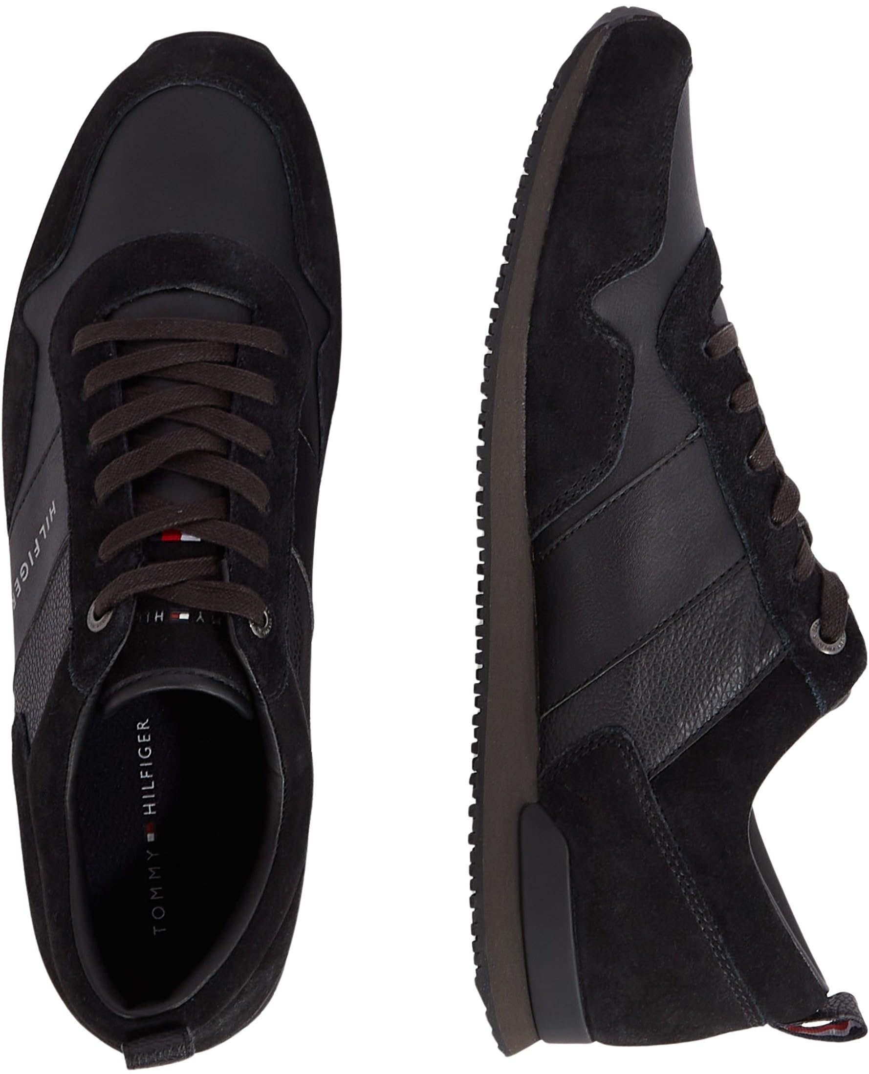 Tommy Hilfiger Herren Runner Sneaker Iconic Leather Suede Mix Runner Sportschuhe – Bild 2