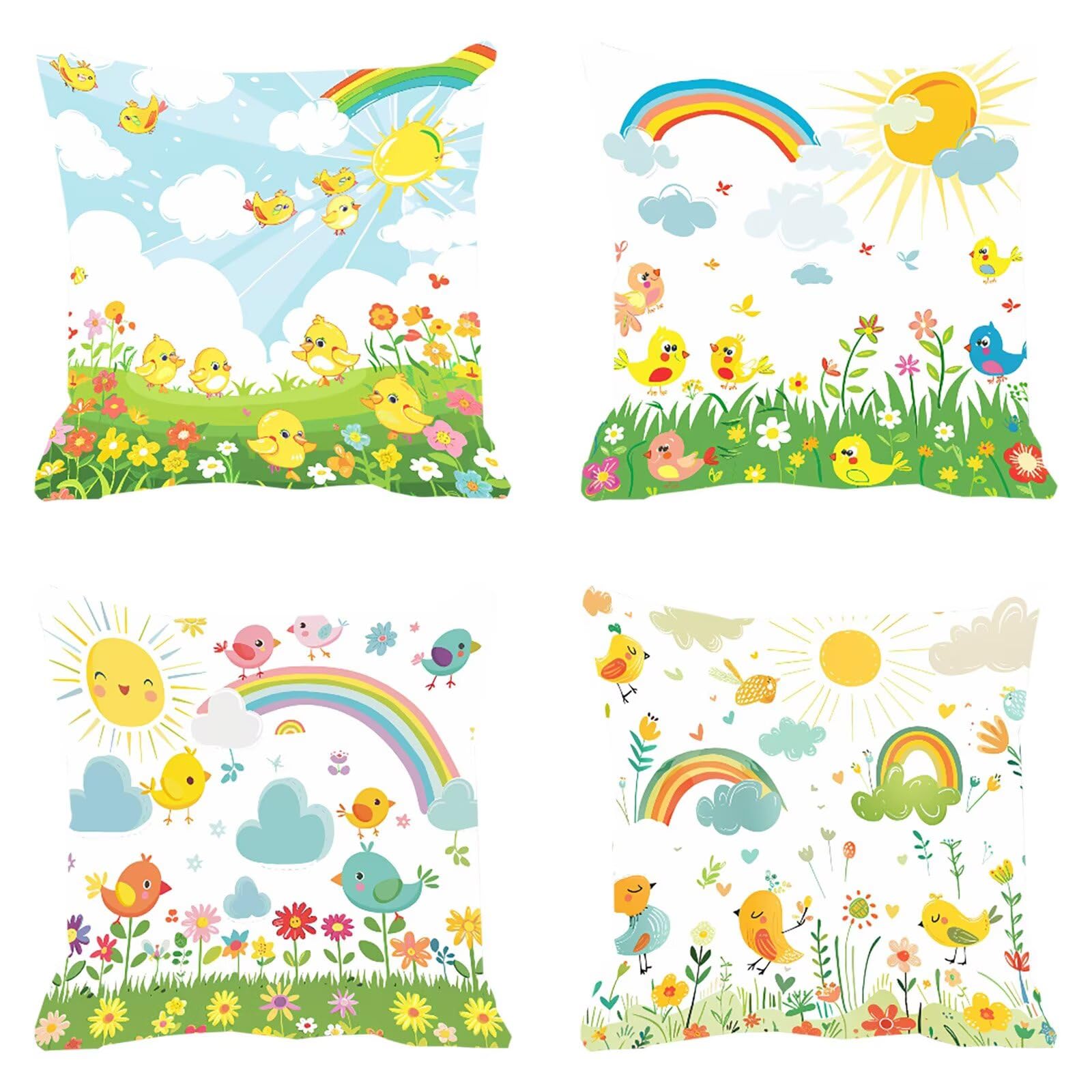 Housse de coussin extérieur imperméable 60x60 en velours doux