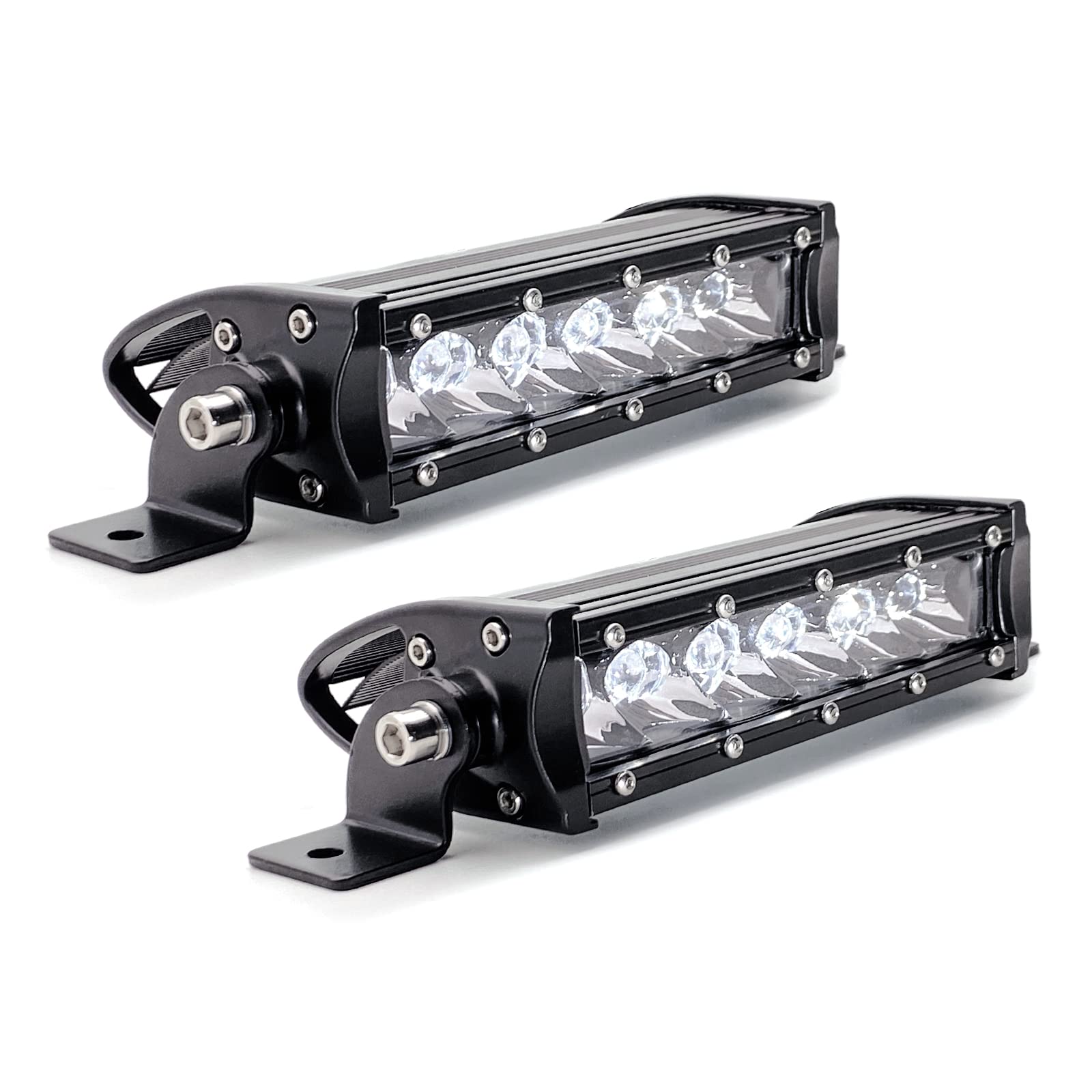 BMPUGLED Light bar Driving Fog Lights 2Pcs LED Pods Driving Lamp IP68 Waterproof Work Light Off Road Lighting for Truck ATV UTV SUV Boat Trucks Motorcycle Tractor