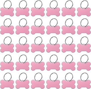 MECCANIXITY Bone Shaped Dog Tag Pet ID Tags, 38mmx25mm/1.5