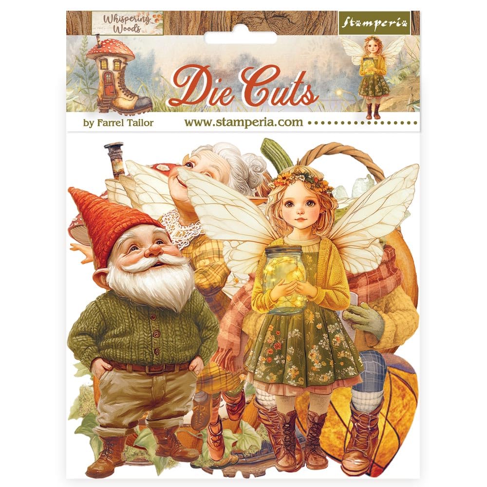 Stamperia Die Cuts Whispering Woods - Scrapbooking Bastelzubehör Kartonformen
