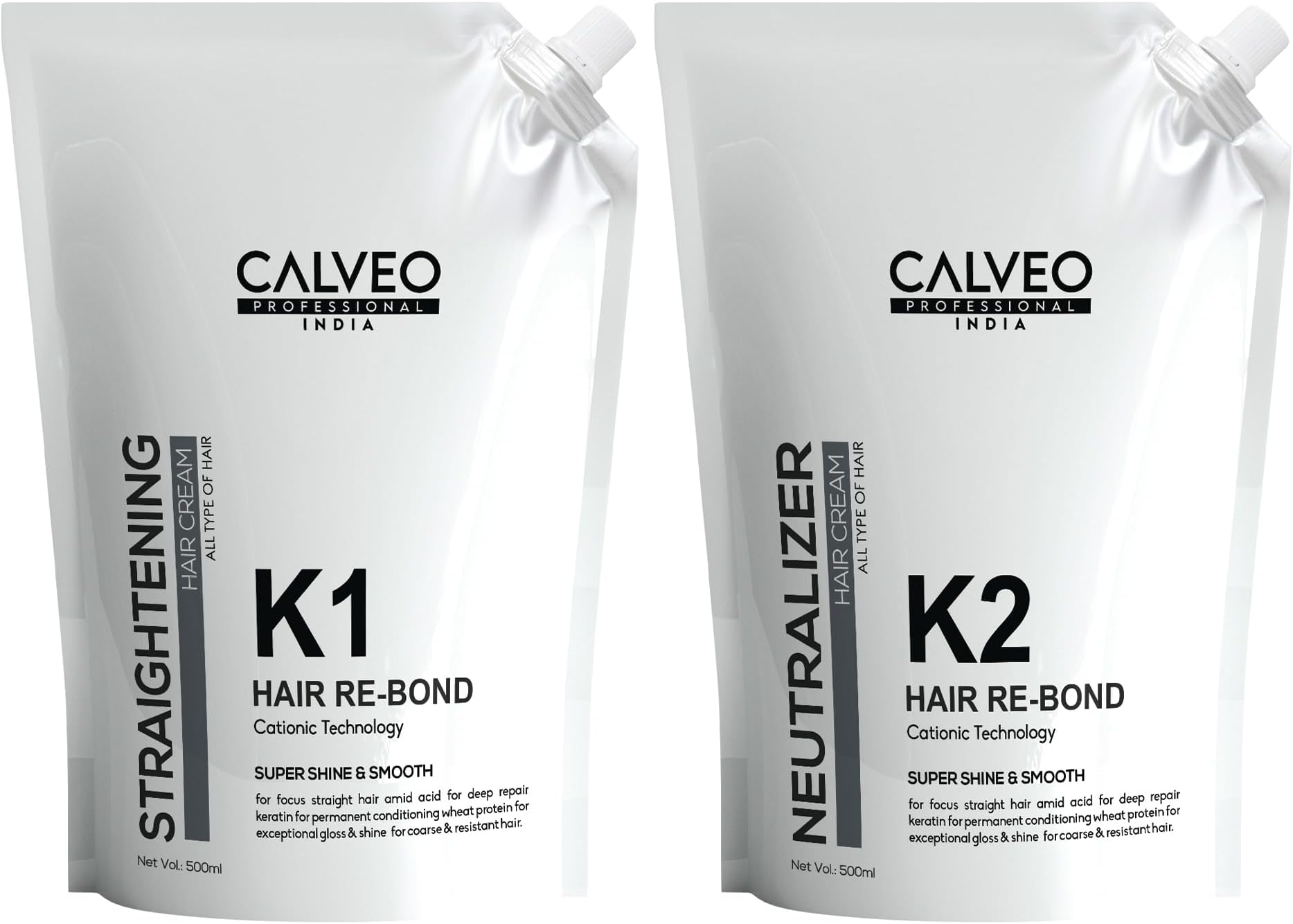 HAIR RE-BOND & Straightening kit Smoothing Cream & Neutralizing Cream (1000 ml)