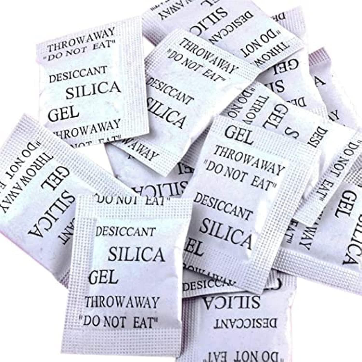 Homarket 5g 100 Packs Non-Toxic Silica Gel Desiccant Moisture Absorber Dehumidifier