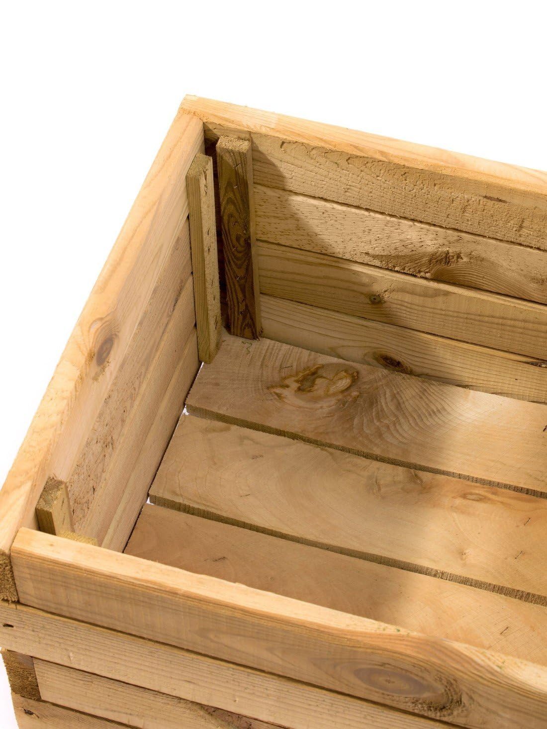 Jardin202 - Jardineras de Madera Maciza de Pino | Maceteros de Madera tratada para Jardín y Terraza | Cuadrado