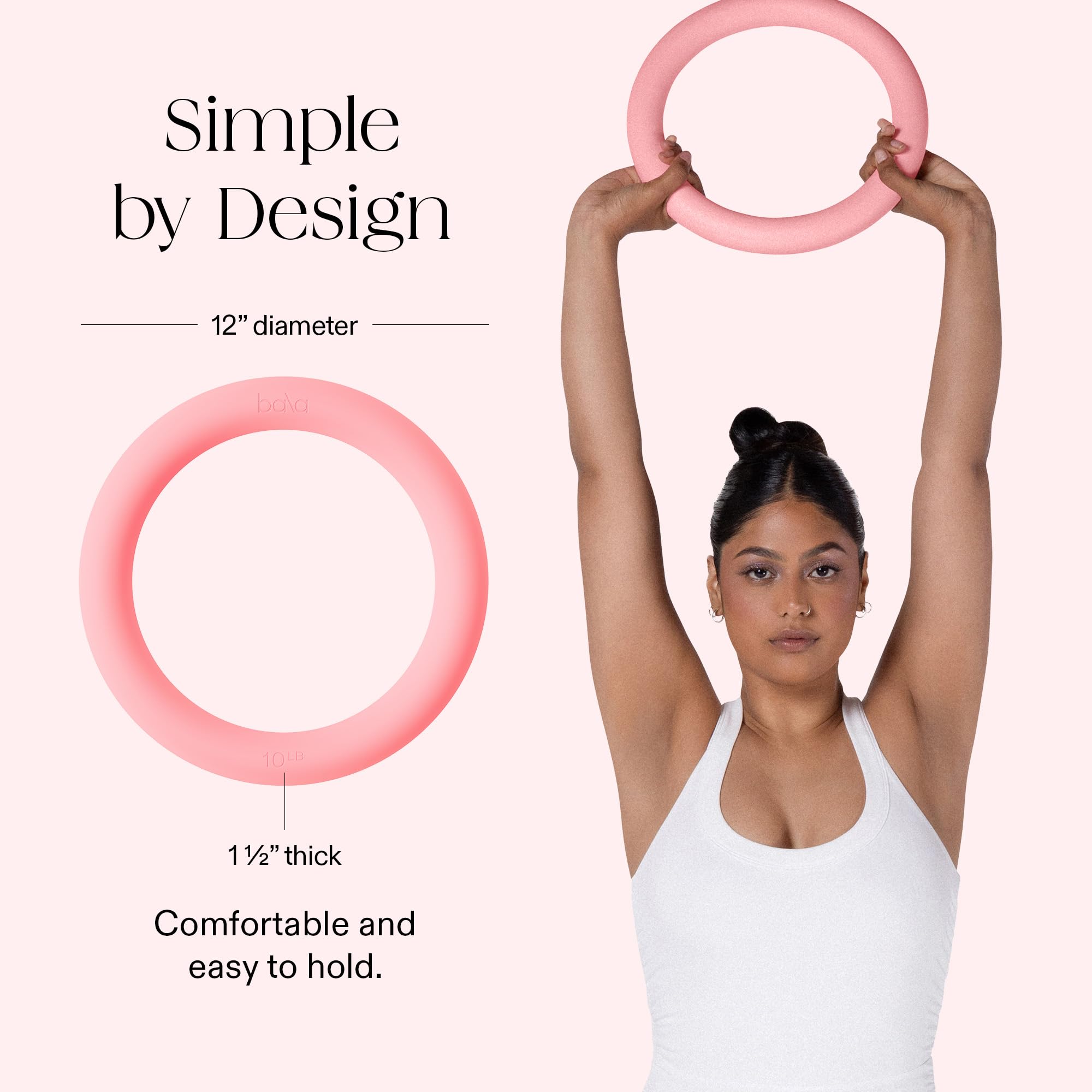 Bala Power Ring, pesa rusa y mancuerna 2 en 1, 10 libras, equipo de entrenamiento de gimnasio en casa de cuerpo completo para entrenamiento de fuerza, HIIT, pilates y ejercicios aeróbicos, equipo de