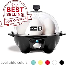 Dash Rapid Egg Cooker: 6 Egg Capacity Electric Egg Cooker for Hard Boiled Eggs, Poached Eggs, Scrambled Eggs, or Omelets with Auto Shut Off Feature - Black - coolthings.us