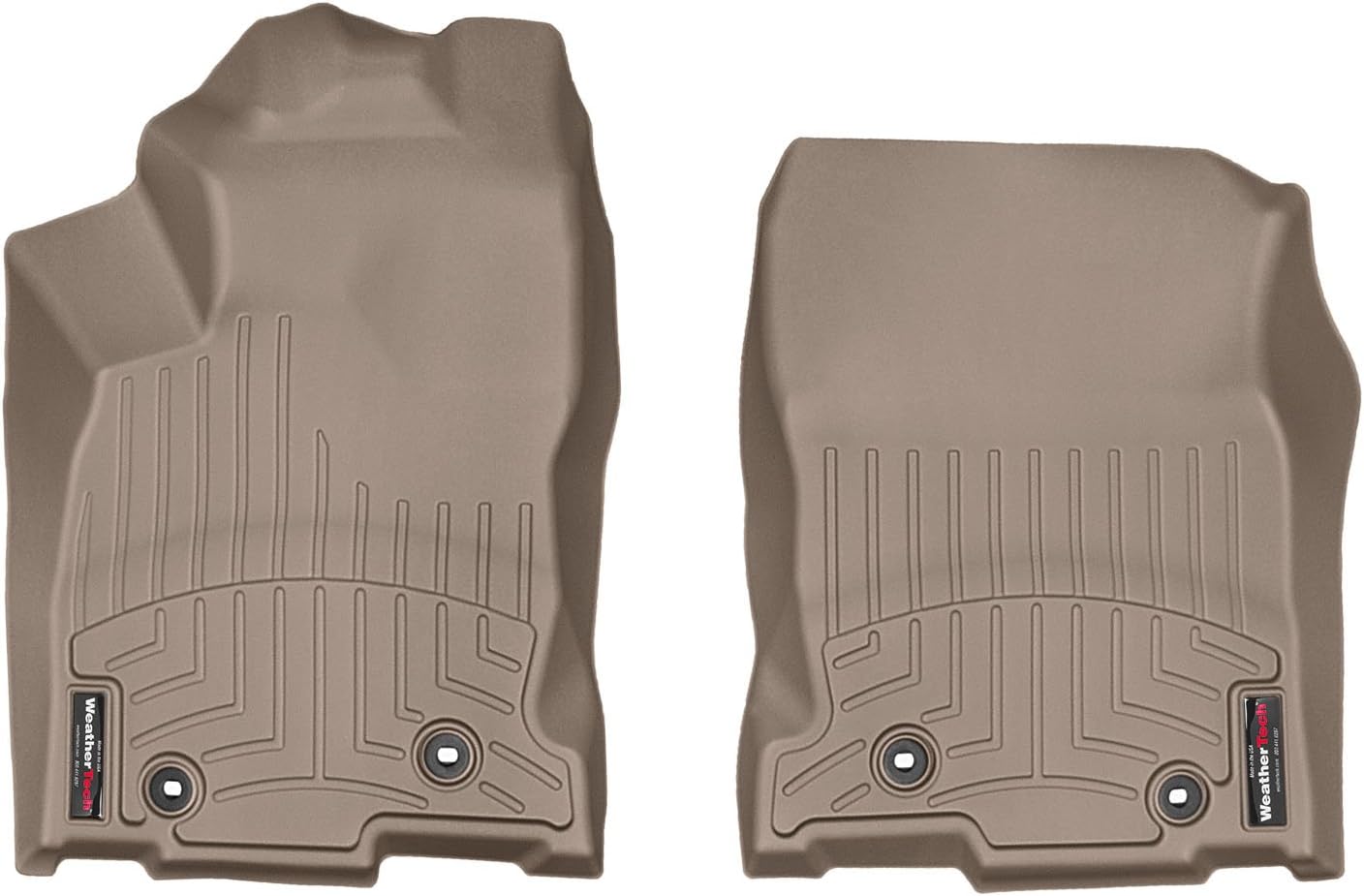 WeatherTech Custom Fit FloorLiners for Lexus NX, NX Hybrid, 1st Row (447491), Black