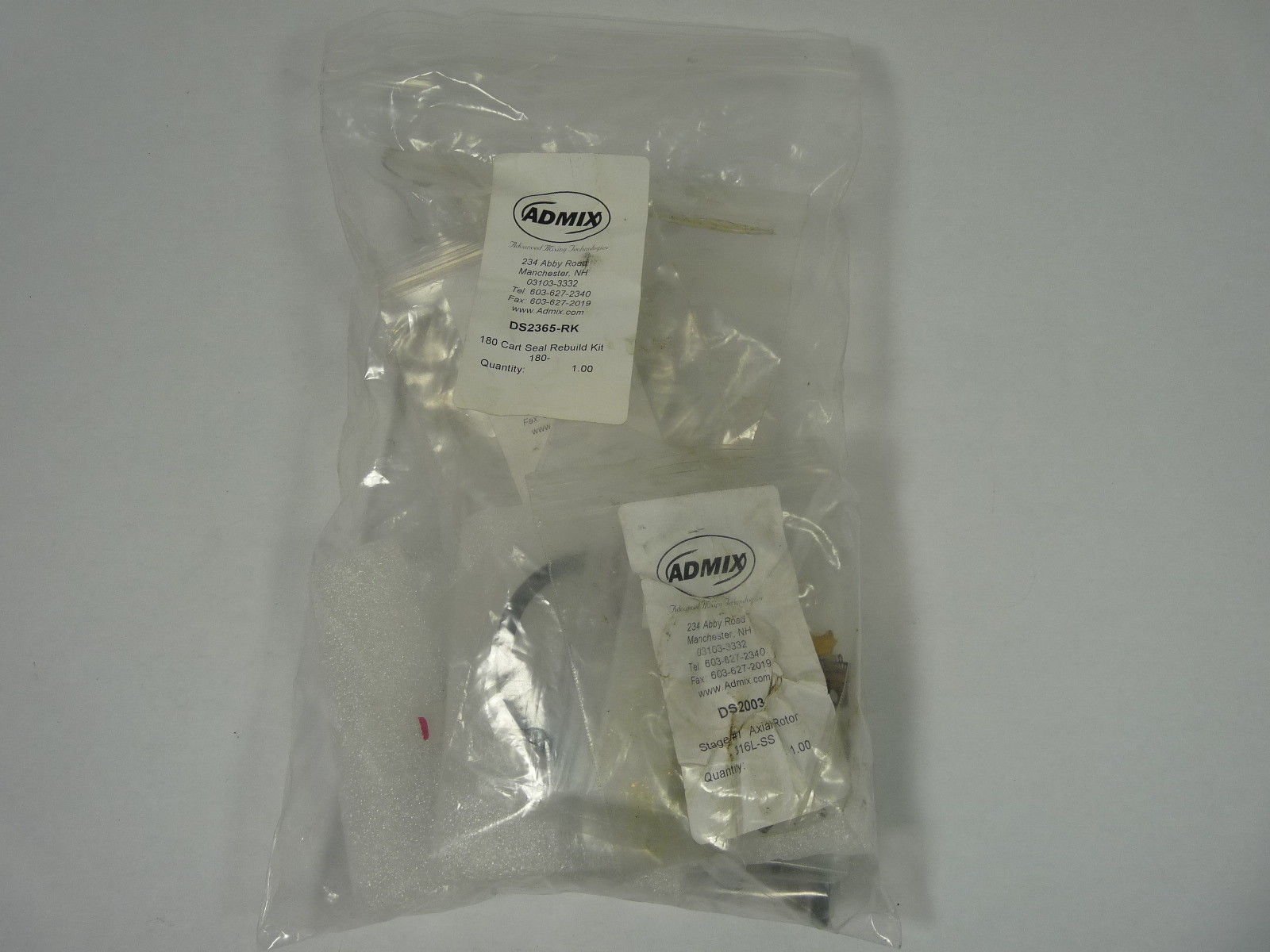 AdmixDS2365-RK Cart Seal Rebuild Kit #180