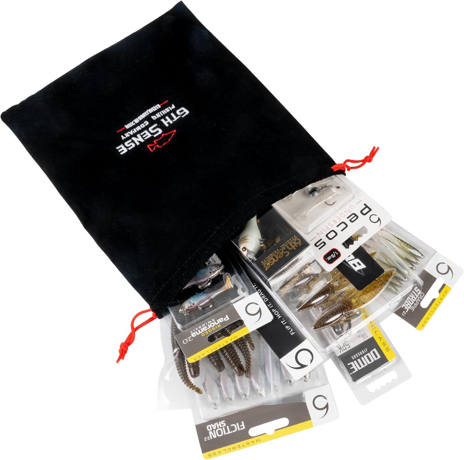 6th Sense – BFS Bundle – Light Tackle Fishing Kit with Soft Plastics, Hard Baits, and Terminal Tackle for Finesse, Reaction, and BFS Applications