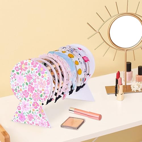 Vista 49 de Basumee Soporte para diadema: organizador de accesorios para el cabello para niñas, diademas para el cabello y decoración de habitaciones