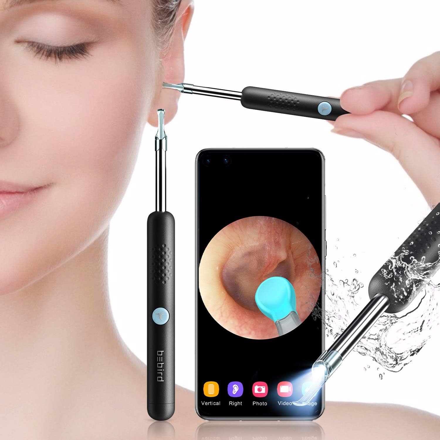 Earwax Removal Tool with Camera,Earwax Cleaner Tools with 1080P FHD Wireless Ear Otoscope,Earwax Cleaner Pick Kit for Android,iPhone & iPad : Health & Household