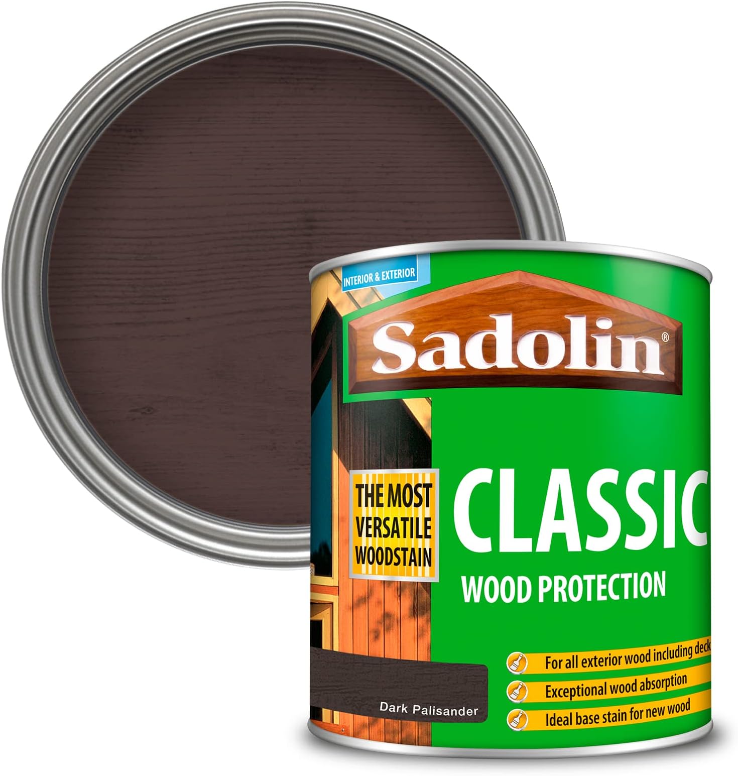 Classic Wood Protection 1 litre - Dark Palisander