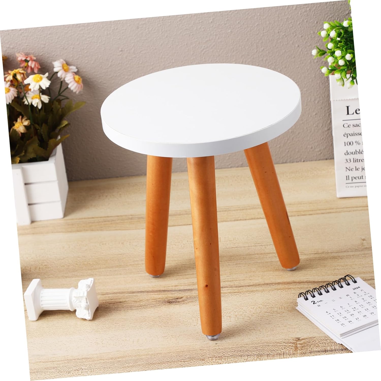HANABASS 2pcs Elegant Plant Stands Stool for Stool for Plant Stand Wood for Display Home