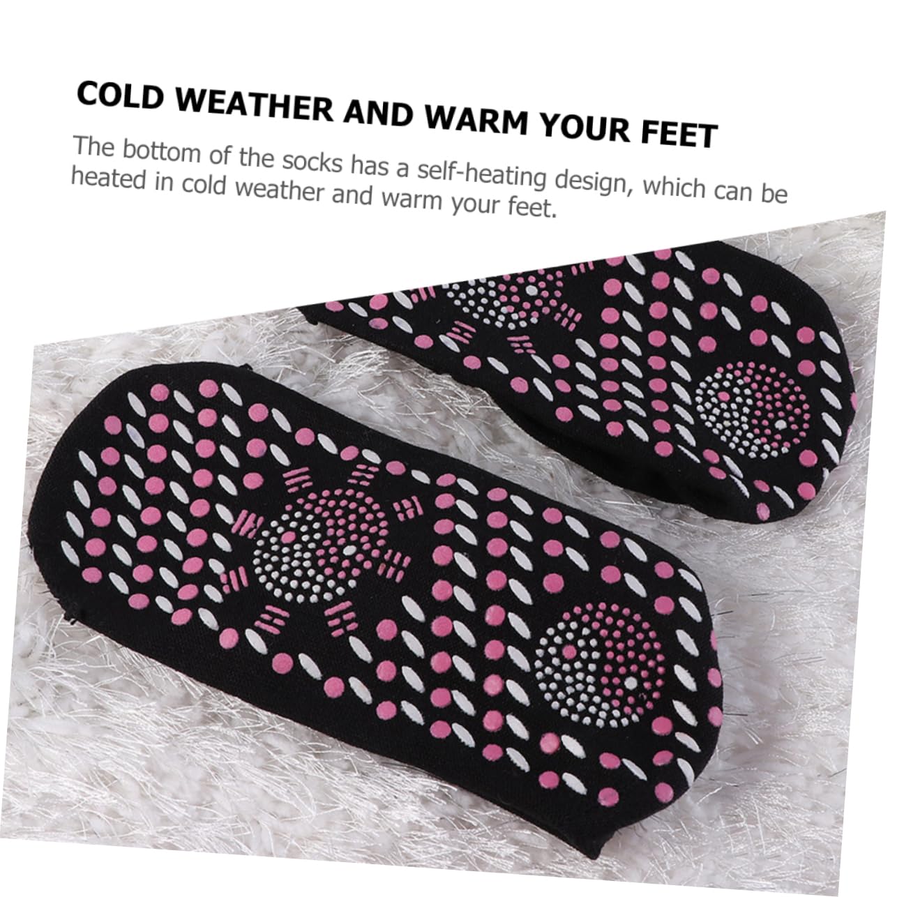 INOOMP 6pares Calcetines Sanitarios Autocalentados Cálidos para Hombre Calcetines de Invierno Transpirables para Mujer para Uso Diario