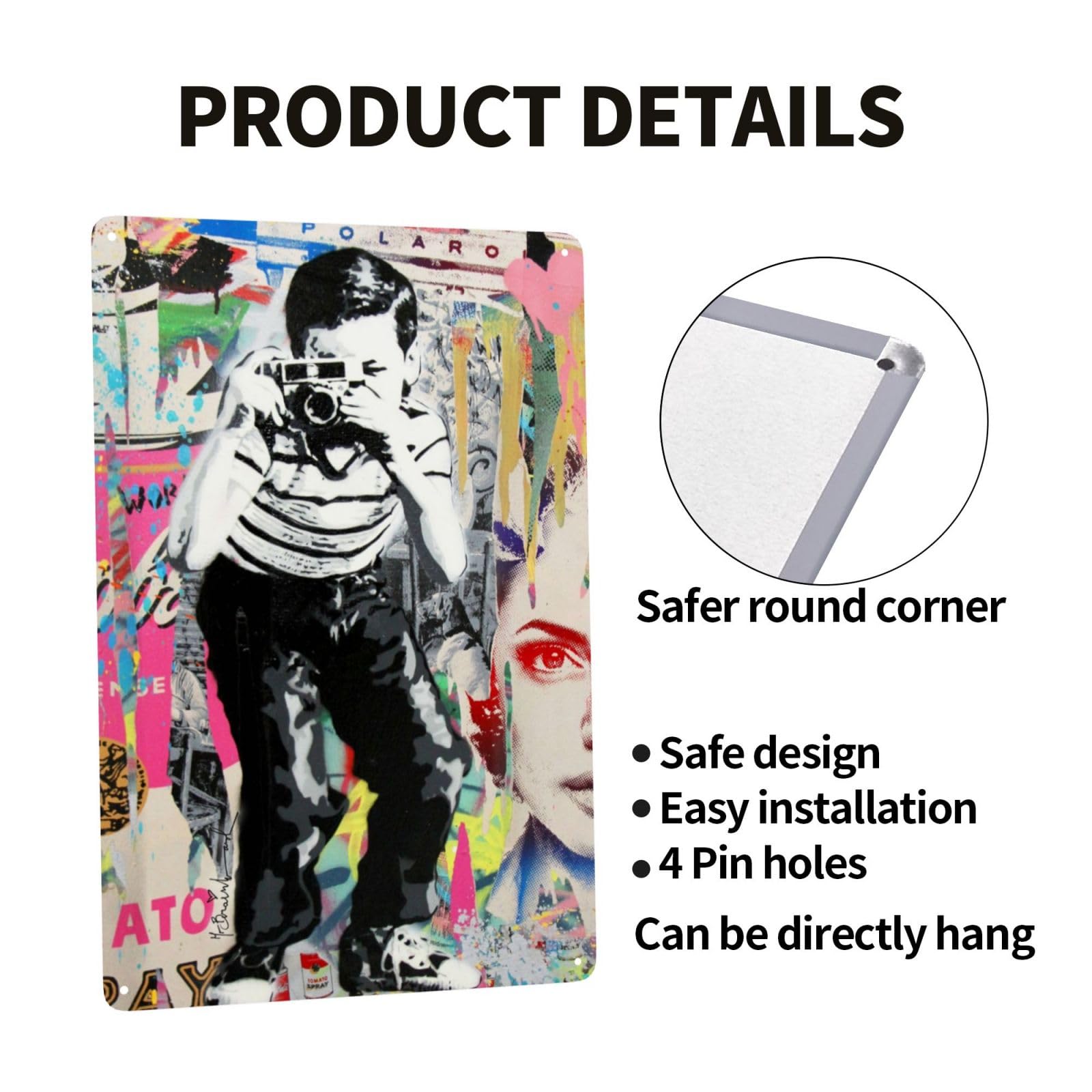 注)-バンクシー Banksy メタルプレート ブリキ看板 模写 Amazon.co.jp: メタルプレート Banksy バンクシー ブリキの絵
