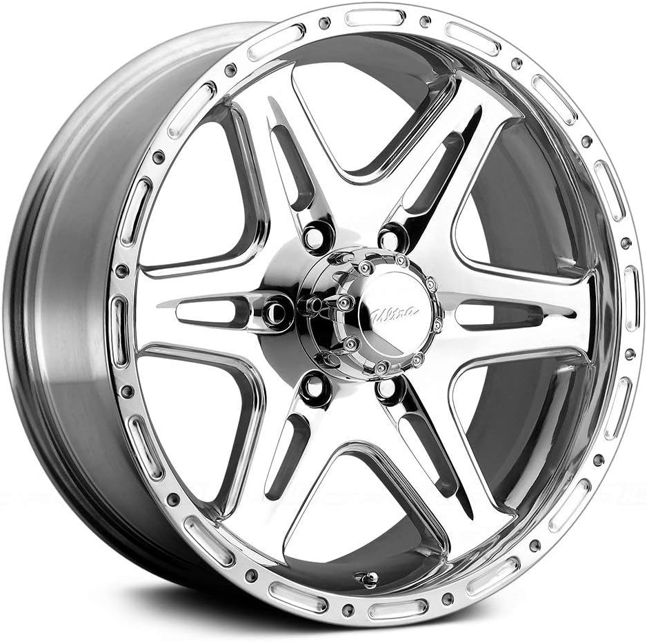 Ultra Wheel 208P Badlands Silver Wheel with Polished Finish (18x9"/6x5.5mm, +12 mm offset)