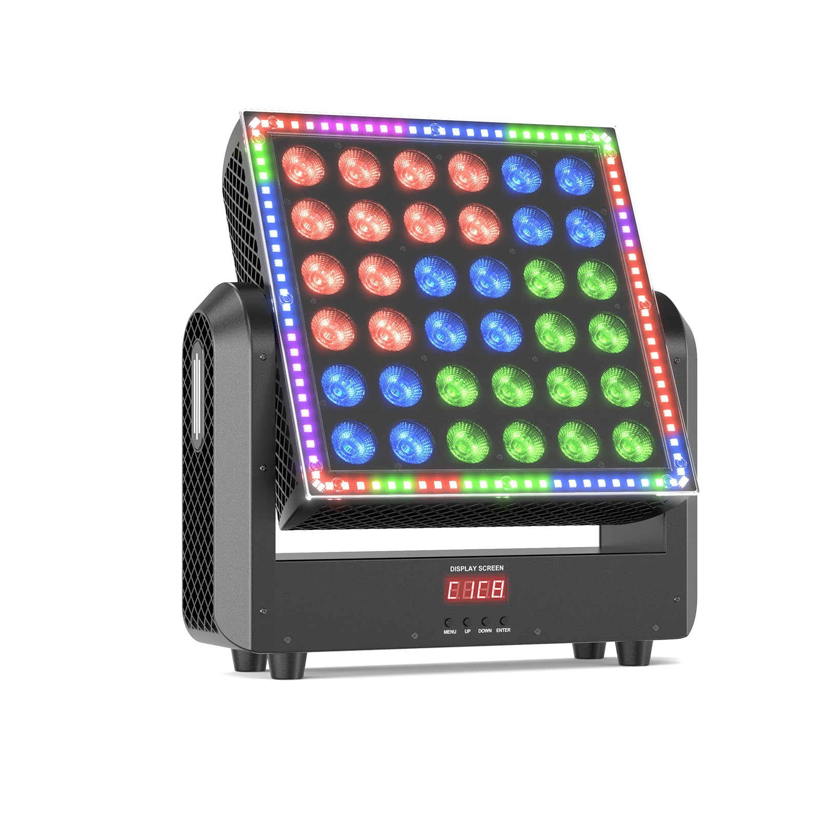 200W Moving Head Wallwasher Licht, 36 LED RGBW 104 Autoprogramme Soundsteuerung d-mx512 für Bühne Party Hochzeit Weihnachten Halloween DJ