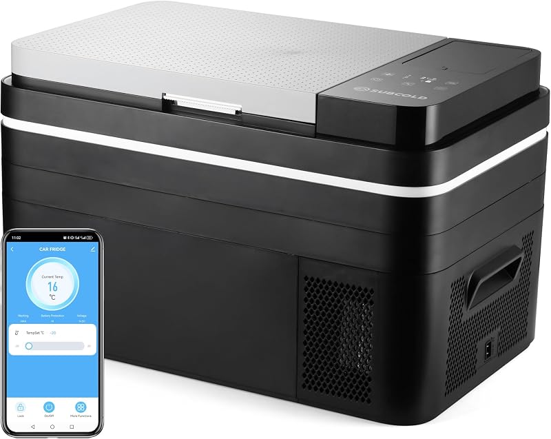 Subcold Roam30 Portable Car Fridge Freezer 30L β 12V/24V/240V Compressor Cooler with App Control, Eco/Max Modes, Battery Protection, Low Noise 44dB β for Cars, Camping, Road Trips & Off-Grid Use
