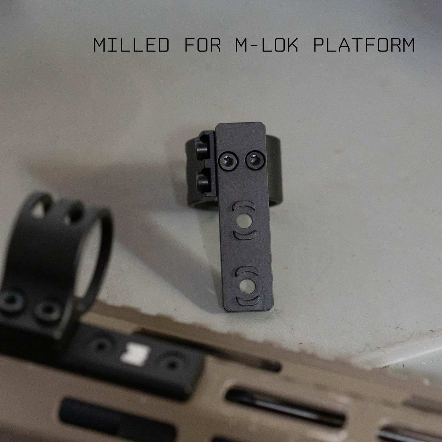 Monstrum Flashlight Ring Mount 1 inch Diameter | Compatible with M-LOK