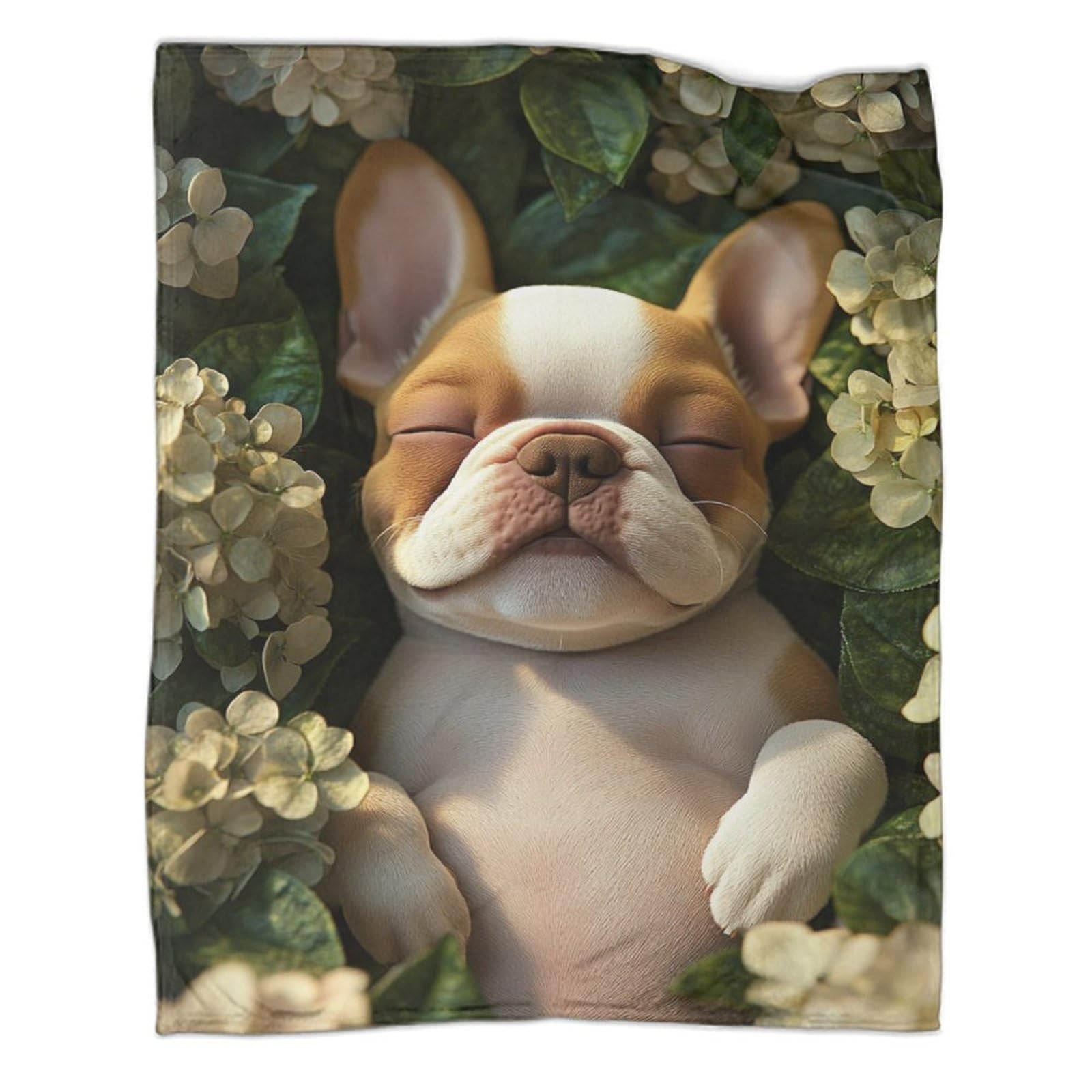 Couverture lit microfibre chiot 3D plaid polaire Sherpa doux réconfort garçon