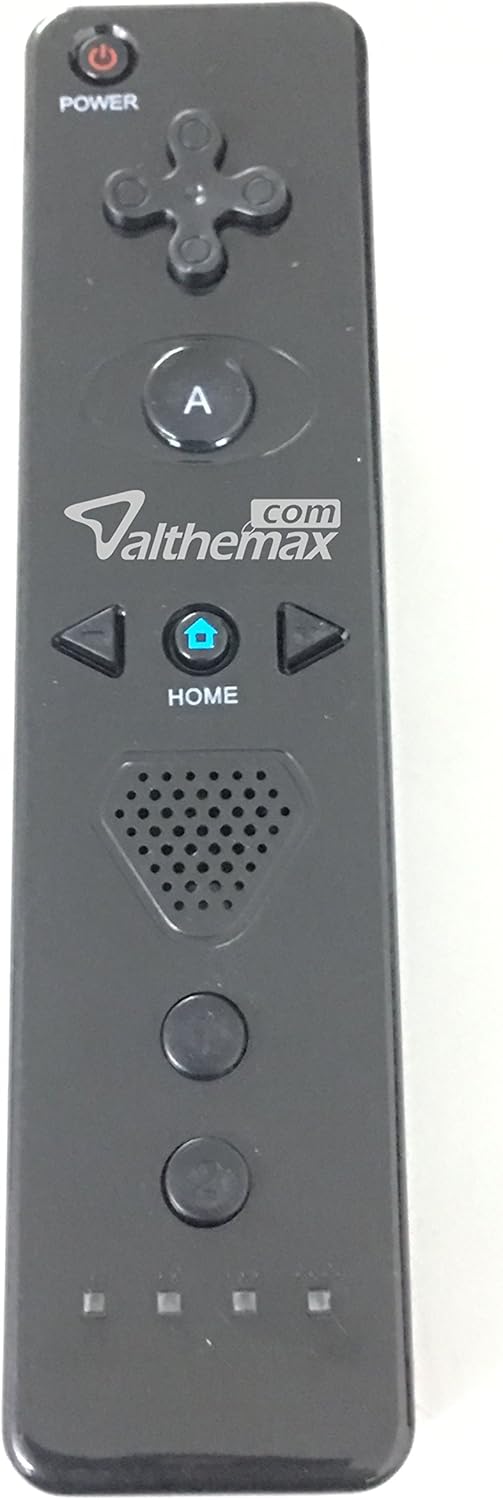 Non-Slip Anti-Slip Comfort Grip Remote Plus Controller builtin Motion Plus nunchuk Black for Nintendo Wii/Wii Mini/Wii U