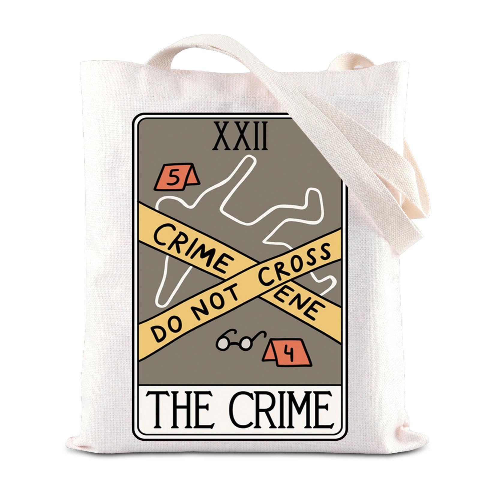 ENSIANTH Crime Scene Tote Bag Criminologist Gift Serial Killer Movies Fans Gift Crime Investigator Handle Bag