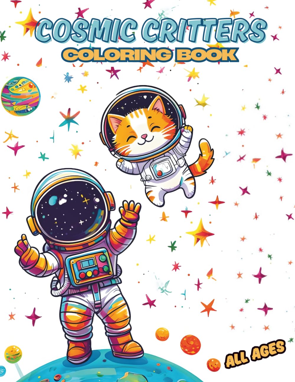 Cosmic Critters: Coloring Book
