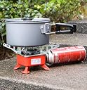 Bluejack Outdoor Stove Mini Copper Camping Stoves Foldable Cooking Picnic Furnace, Stainless Steel Automatic Gas Stove (1 Burners) gallery image