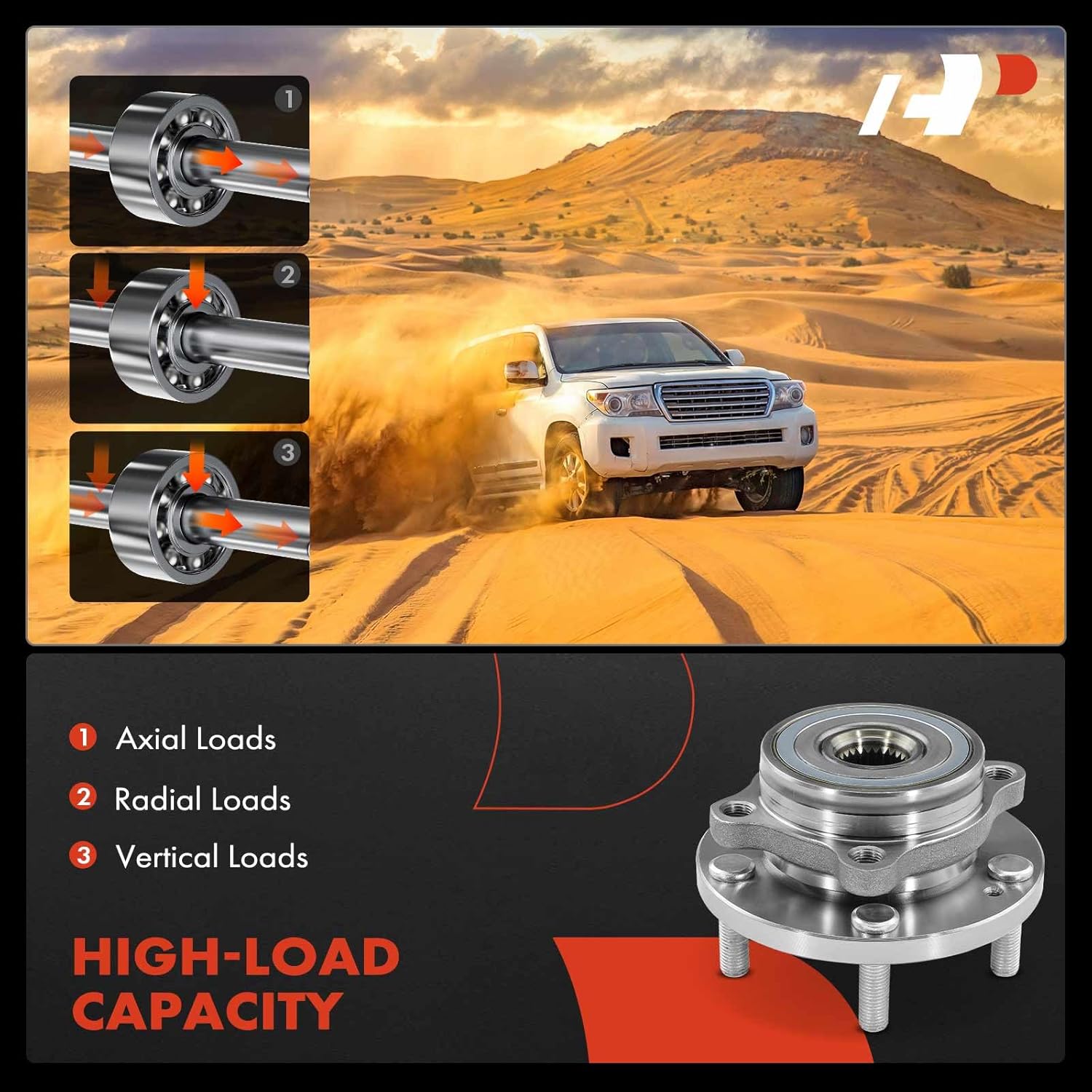 A-Premium 2 x Front Wheel Bearings and Hub Assembly Compatible with Kia Soul 2017-2019 w/5-Lug