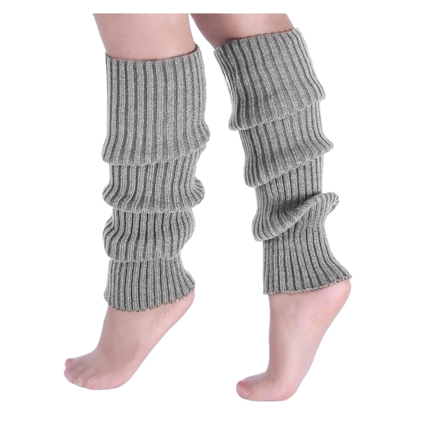 3 Pcs Womens Autumn Long Knitted Foot Cover Leg Breathable Warmers Winter Protector Stocking Legging Ladies Striped Warmersocks