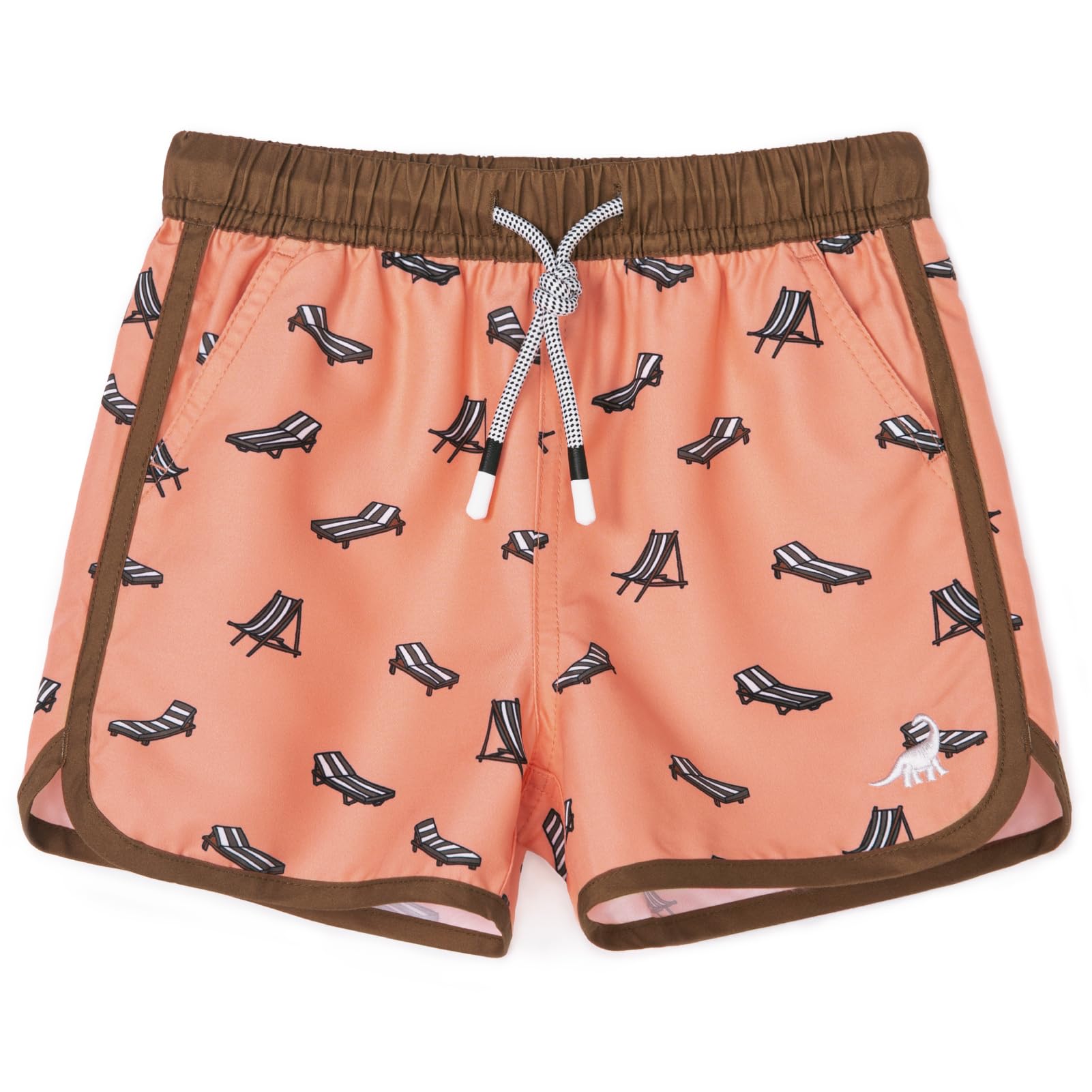 SURF CUZ Boys Swim Trunks Retro Toddler Boy Swimsuit Shorts Quick Dry Swimming Trunks Bathing Suit
