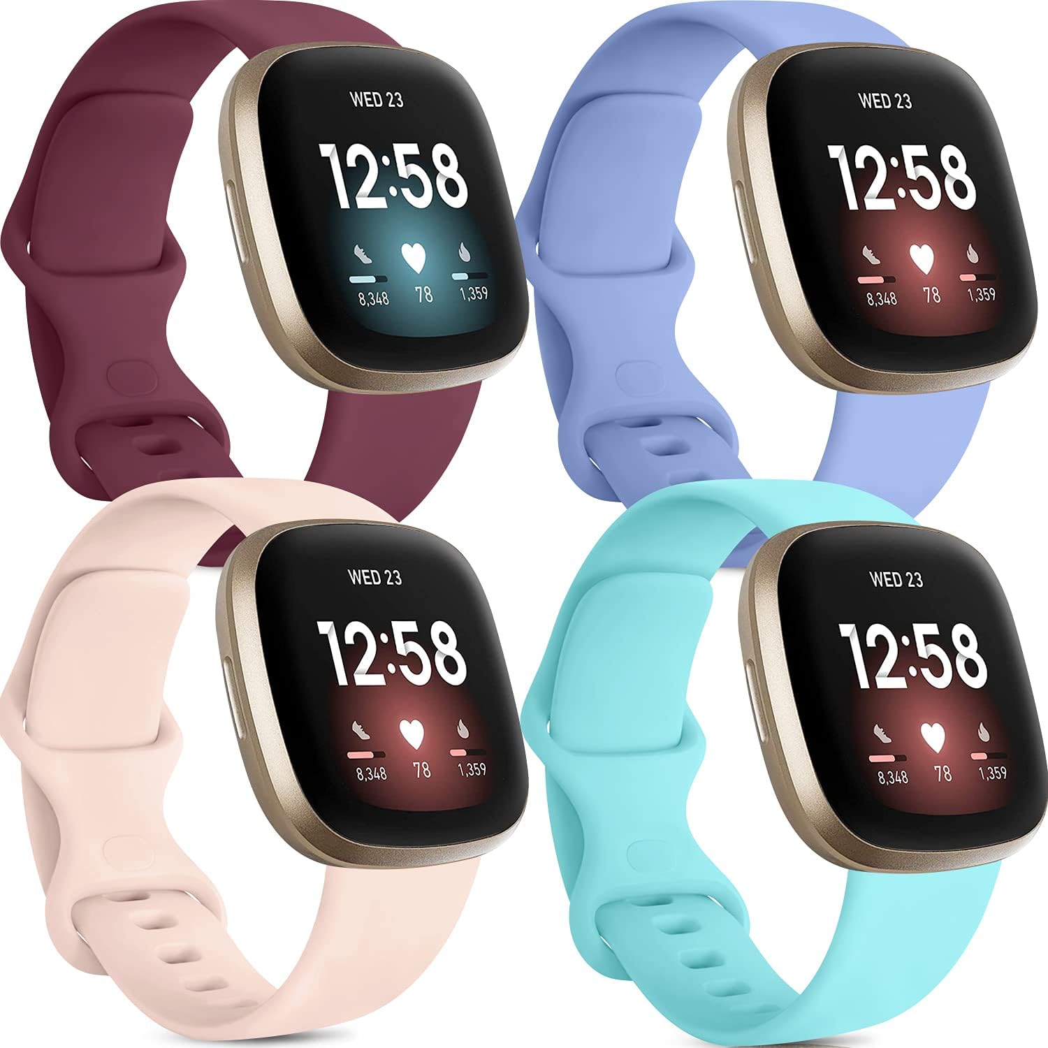 Pack Silicone Bands for Fitbit Versa Fitbit Cote dIvoire Ubuy