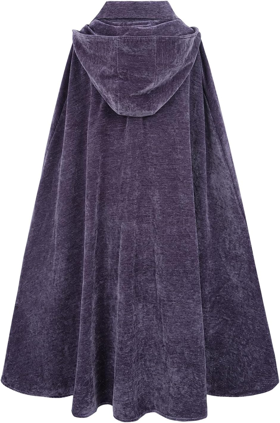 FCCAM Renaissance Cloak Women Velvet Cape Fantasy Medieval Robe Halloween Costume - Image 2