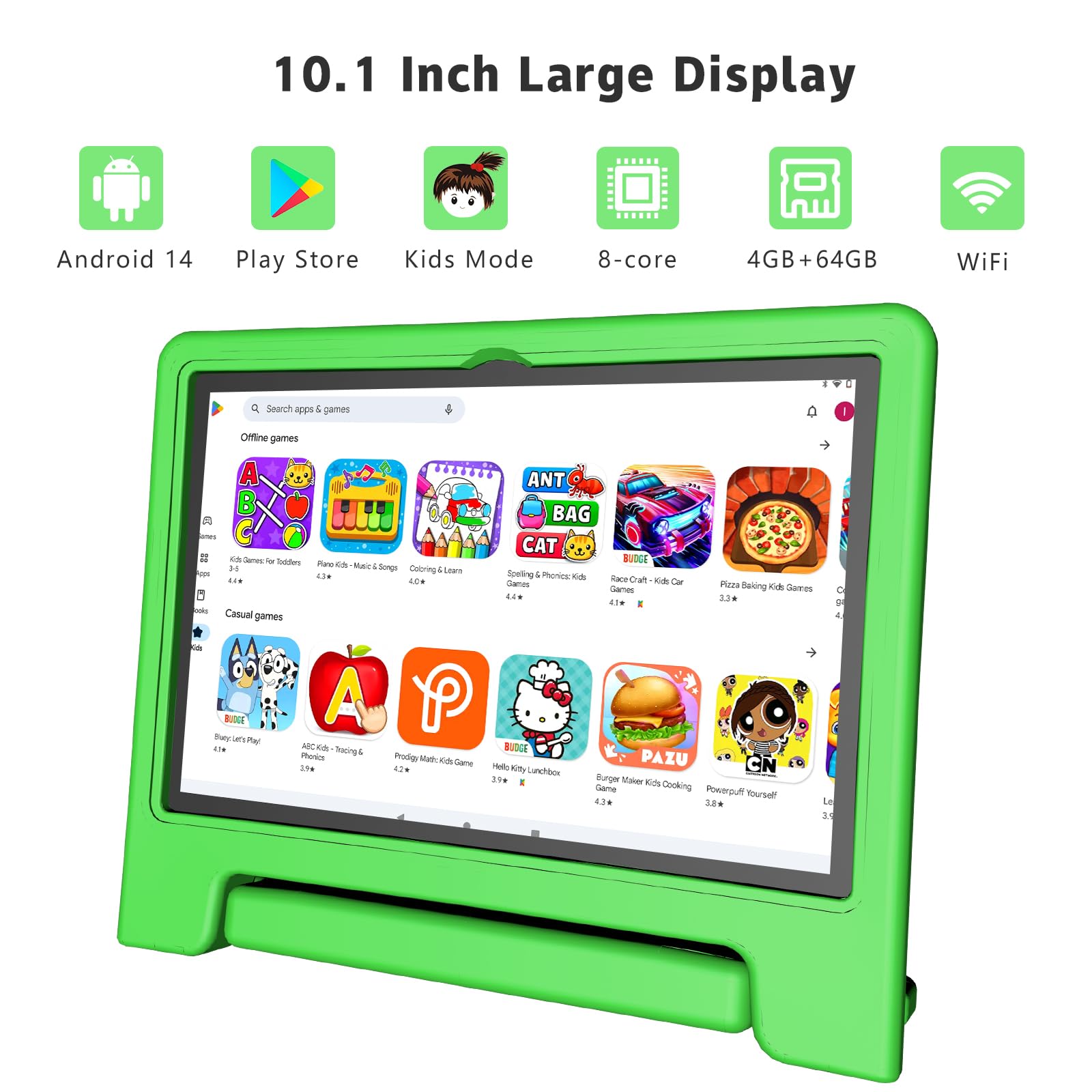 Amazon.com : VNEIMQN Kids Tablet, 10.1 Inch Tablet for Kids