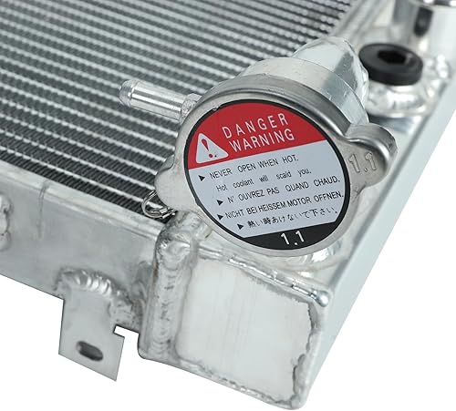 Miniatura 8 de Radiador de aluminio AA5052 de 3 filas+ventilador delgado de 10 pulgadas+kit de relé de termostato compatible con J-eep Cherokee XJ Comanche 2.5L