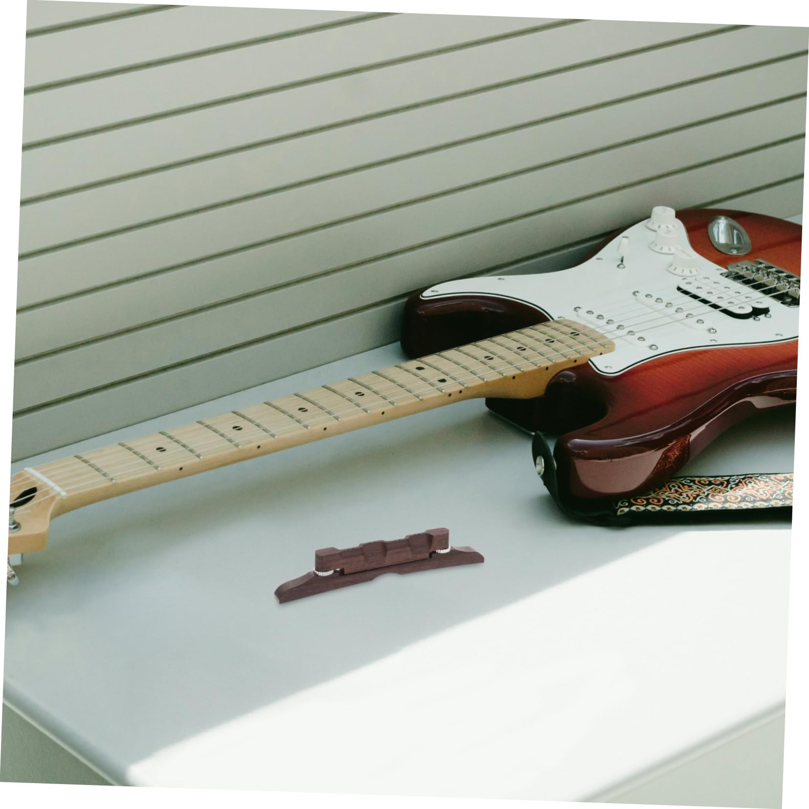 Toyvian mostek i siodełko do gitary Gitara jazzowa Archtop Mostek do gitary jazzowej z siodełkiem archtop jazz Siodełko jazz Palisander