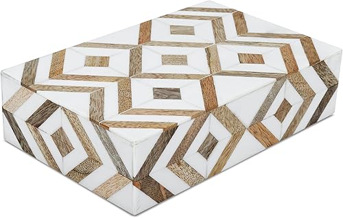 Miniatura 166 de Handicrafts Home Colección Marquet Array - Joyero decorativo hecho a mano para recuerdos, baratijas y decoración del hogar, caja para almacenamiento