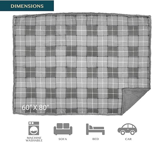 Miniatura 4 de PAVILIA Manta impermeable para sofá, manta impermeable para perros grandes, cachorros, gatos Protector de manta para mascotas Manta sherpa suave y