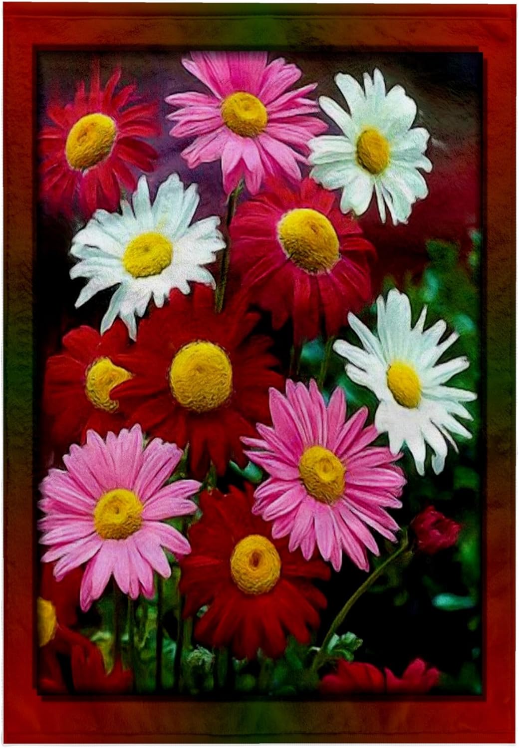 3dRose Painted Gerber Daisies 22x30 Bath Hand Pool Towel